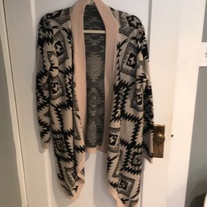 Cream & black sweater